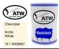 Preview: Chevrolet, Arctic White, 10 / WA9567: 500ml Lackdose, von ATW Autoteile West.